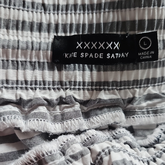 Kate Spade Gray and White Striped Skirt - Picture 2 of 2